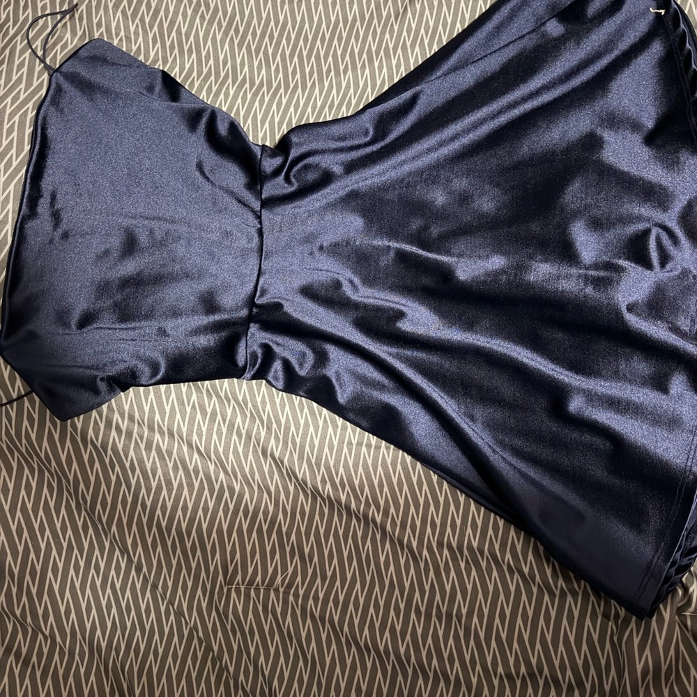 Windsor Navy Blue Backless Dress